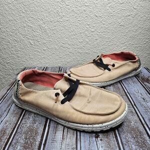 HEYDUDE wendy rose flower slip on sneakers shoess Women's size 11